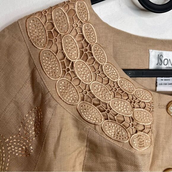 JSong collection linen embroidered new with tags high low - Picture 8 of 14